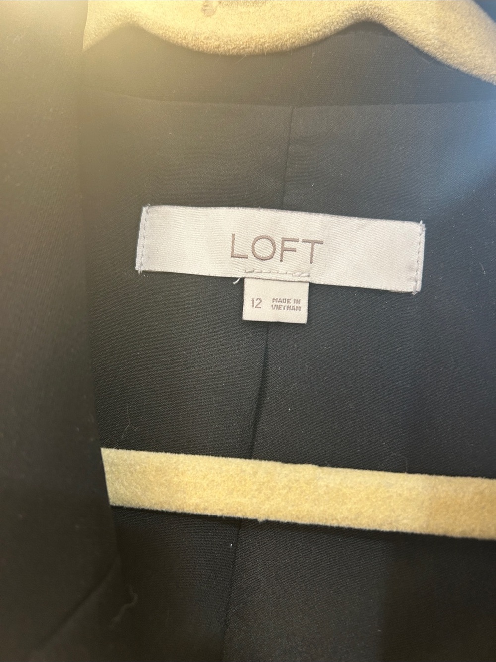 LOFT Black Sleeveless Tailored Jumpsuit - Picture 2 of 4